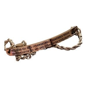 Whenever You Feel Overwhelmed Remember Whose Daughter You Are Silvertone Bracele